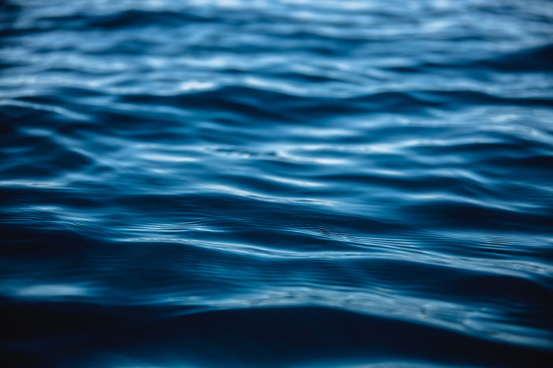 Dark blue water surface